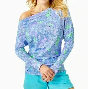Lilly Pulitzer Sheera One-Shoulder Top